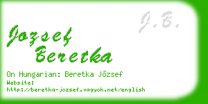 jozsef beretka business card